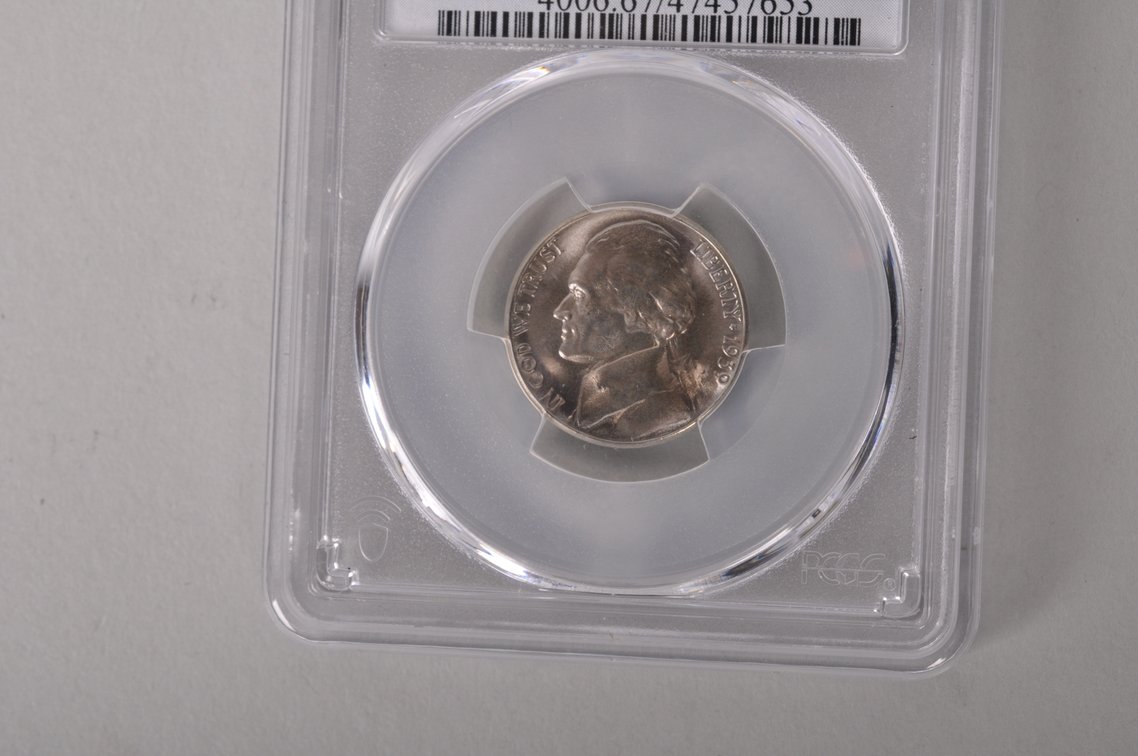 1939S Rev of 38 Jefferson Nickel Graded MS67 by PCGS, photo 3 of 8