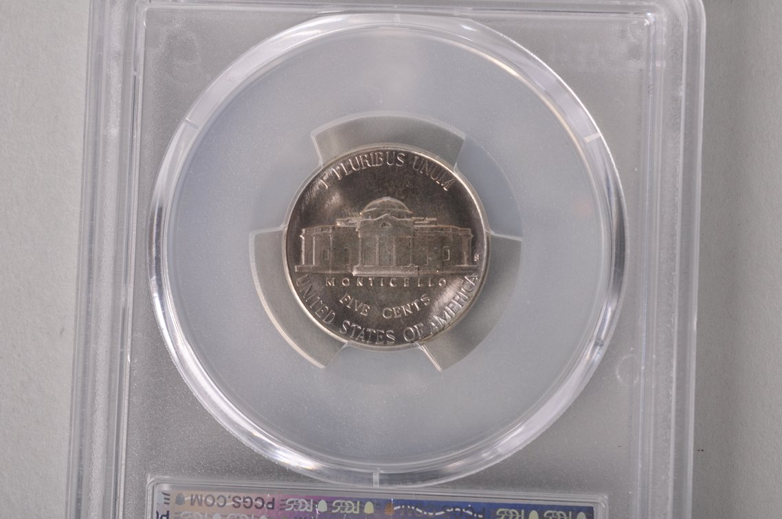 1939S Rev of 38 Jefferson Nickel Graded MS67 by PCGS, photo 7 of 8