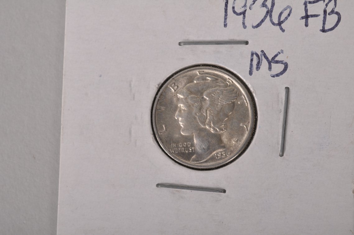 1935, 1936, and 1939 Uncirculated Mercury Dimes, photo 8 of 14