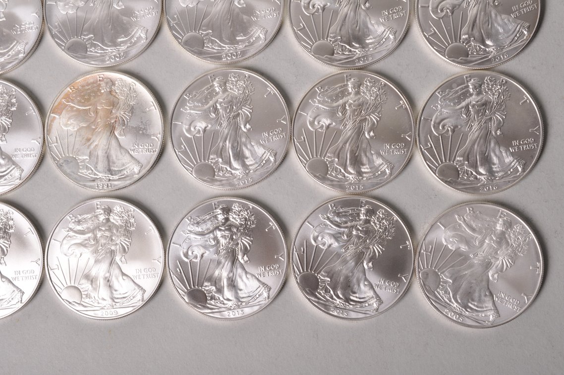 American Silver Eagles in Tube, photo 7 of 13