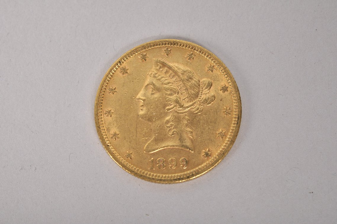 1899 Liberty Head Gold Eagle, photo 2 of 4