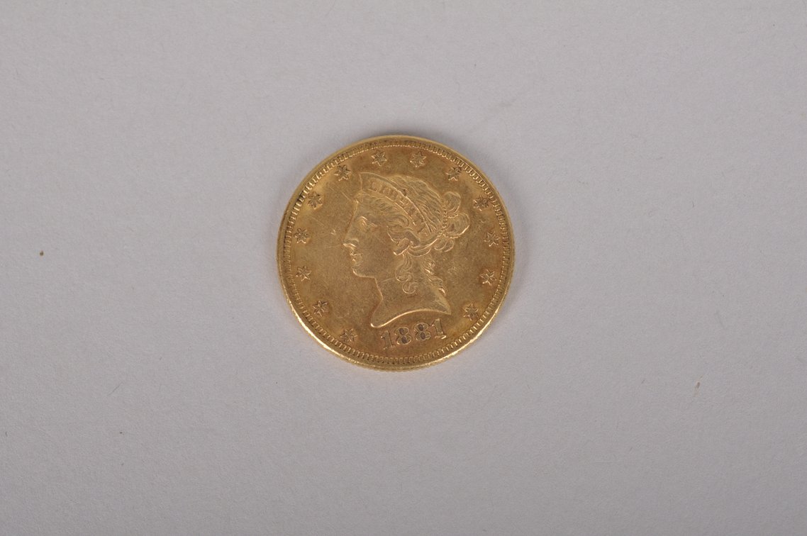 1881 Liberty Head Gold Eagle, photo 4 of 7
