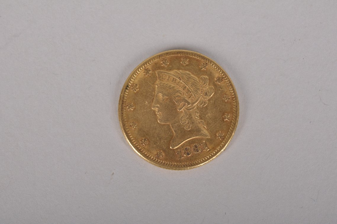 1881 Liberty Head Gold Eagle, photo 5 of 7