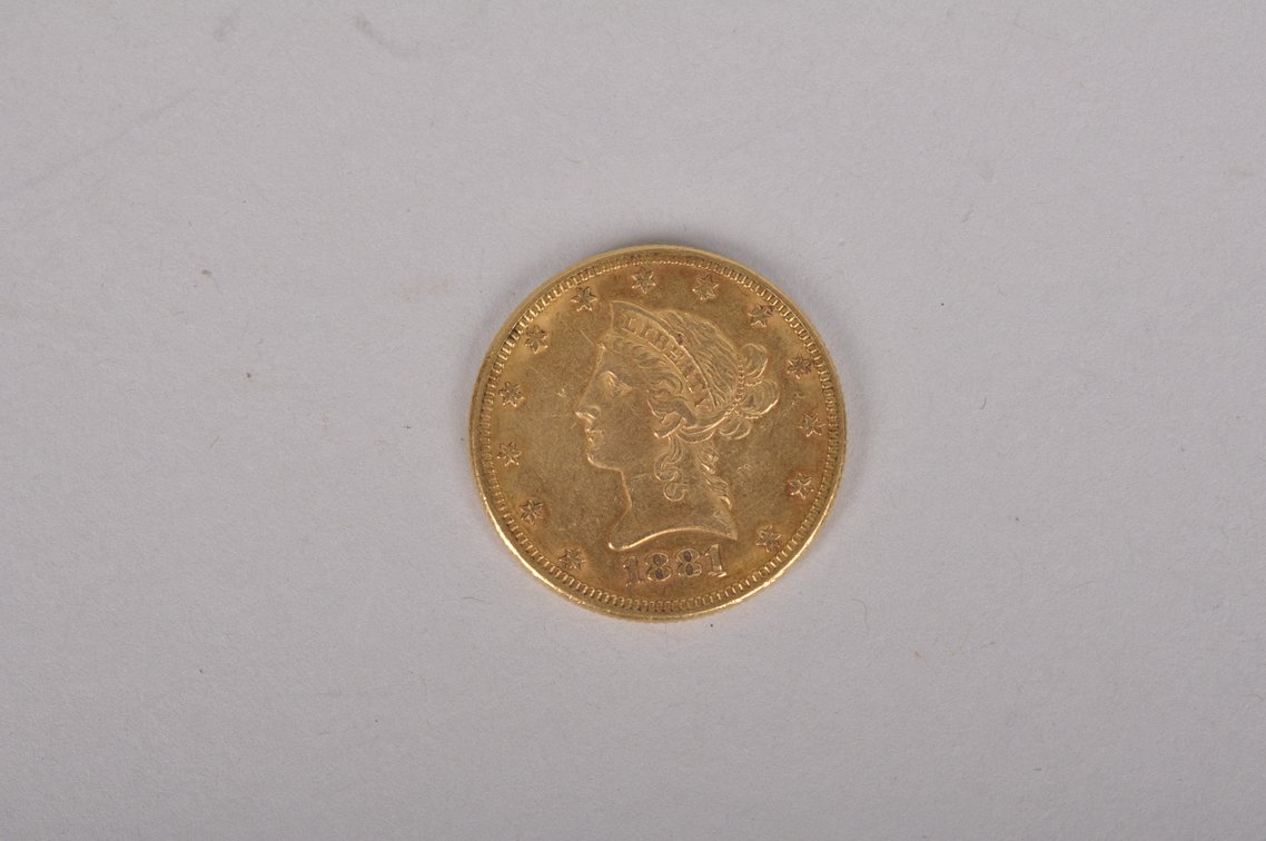 1881 Liberty Head Gold Eagle, photo 2 of 7