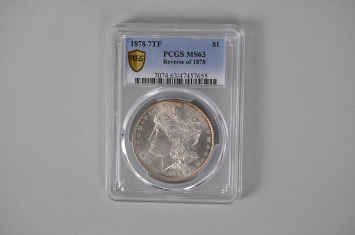 Graded and Slabbed Mint Condition Morgan Silver Dollar