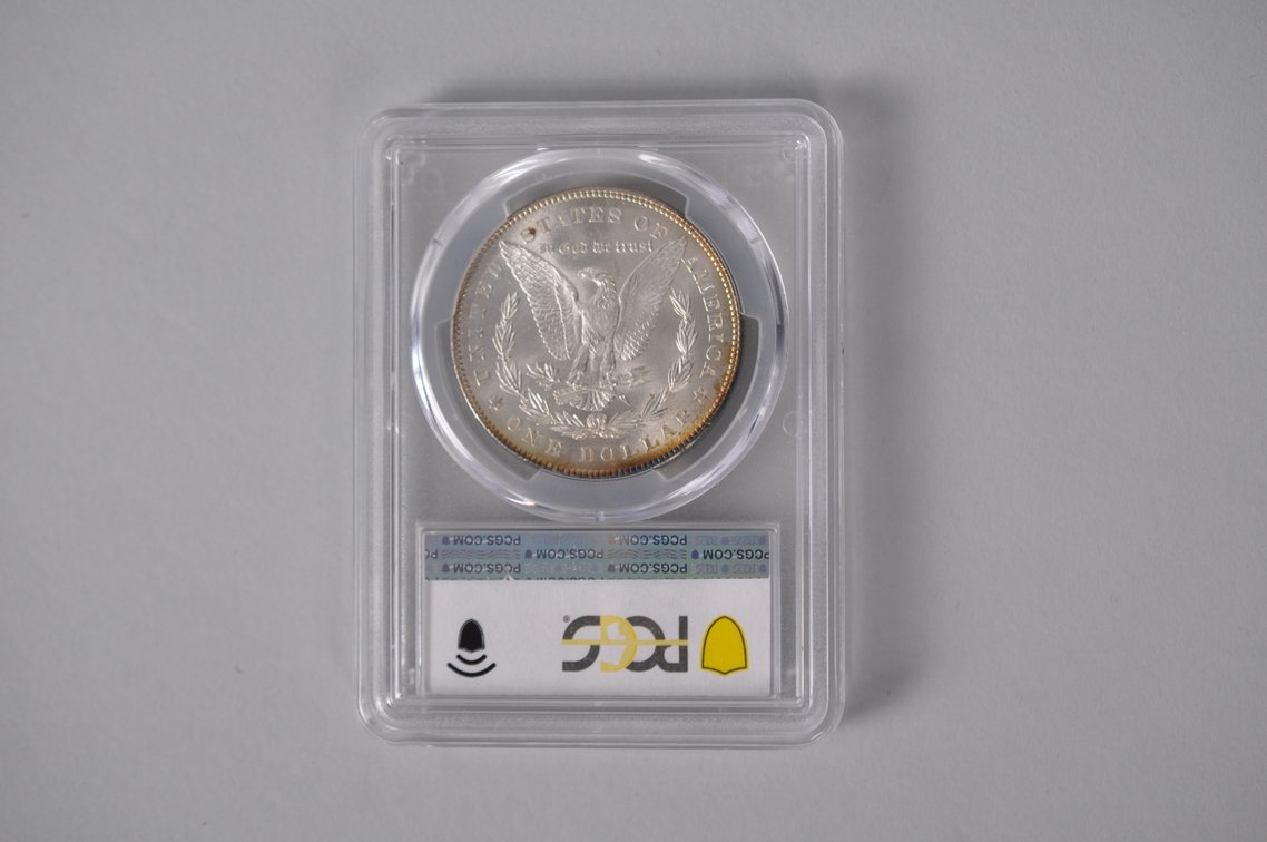 Graded and Slabbed Mint Condition Morgan Silver Dollar, photo 6 of 9