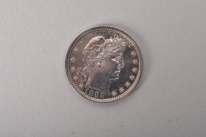 1892 Proof Barber Quarter