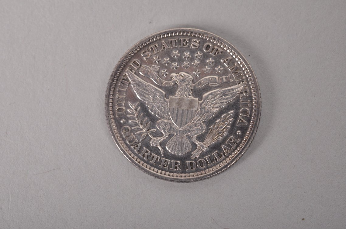 1892 Proof Barber Quarter, photo 3 of 5