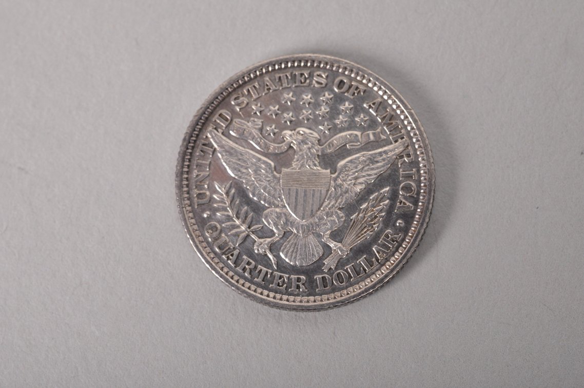1892 Proof Barber Quarter, photo 4 of 5
