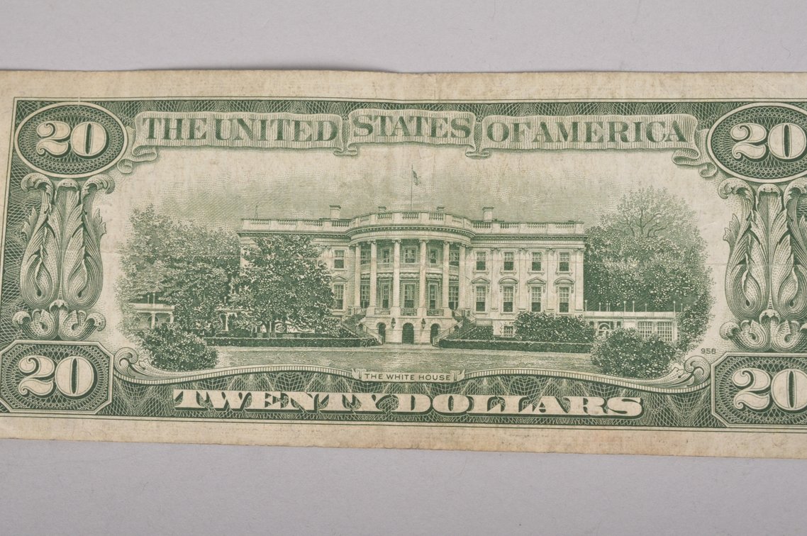 Assorted Vintage Twenty Dollar and Fifty Dollar Banknotes, photo 9 of 9