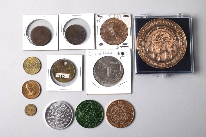 Assorted Coins & Tokens