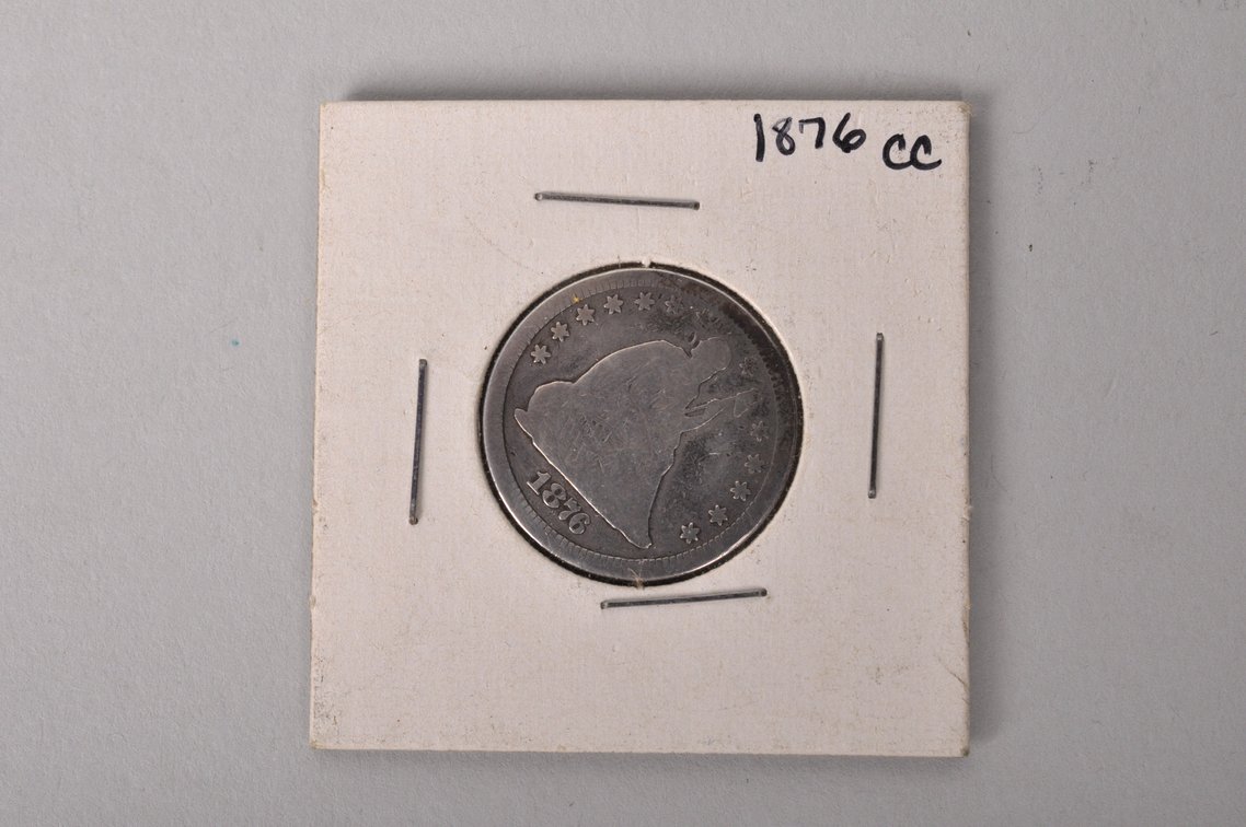 1876 Carson City Seated Liberty Quarter, photo 2 of 5