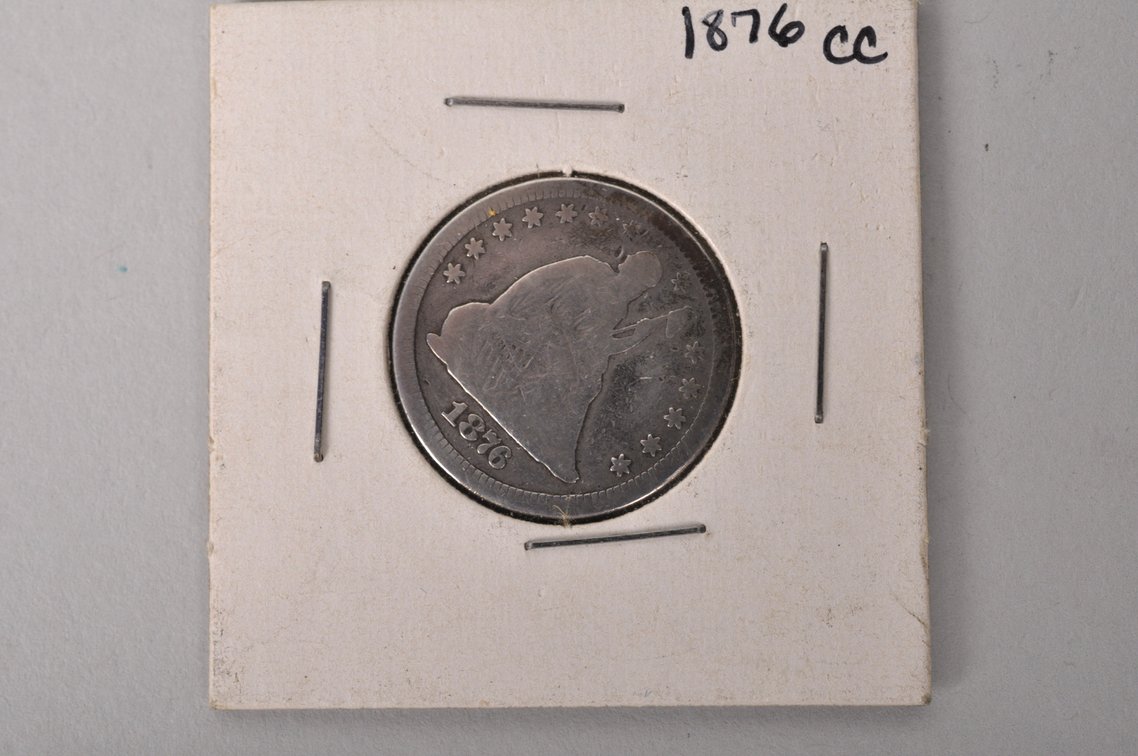 1876 Carson City Seated Liberty Quarter, photo 3 of 5