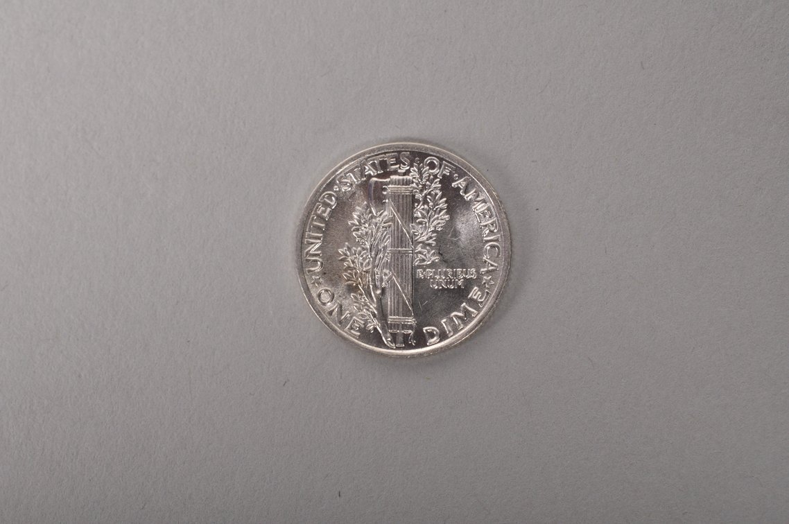 1941 BU Silver Mercury Dime, photo 4 of 4