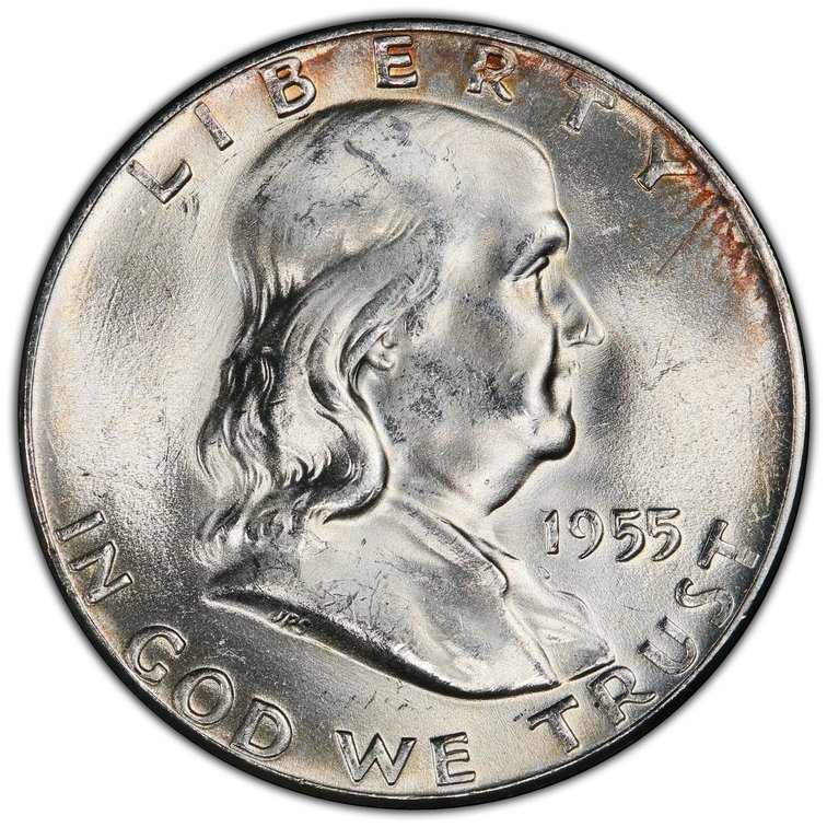 Graded Silver Franklin Half Dollar, photo 2 of 7