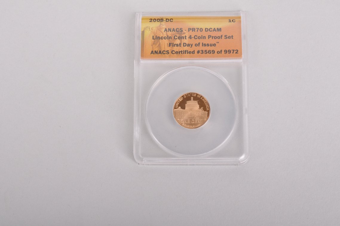 Graded 2009 Lincoln Cents in a Wooden Box Collection, photo 3 of 7