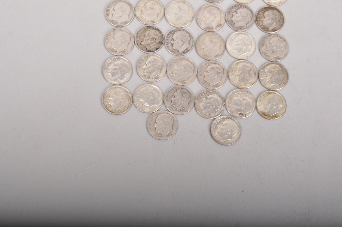 Roll of Silver Dimes, photo 2 of 6