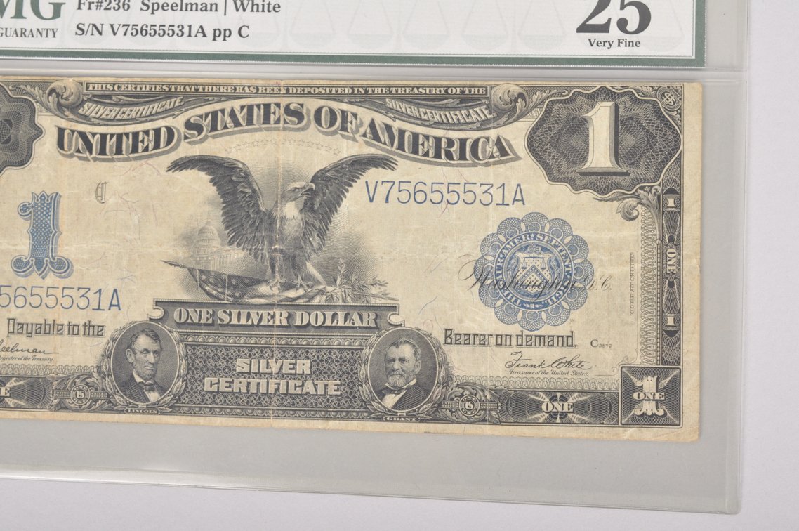 1899 Black Eagle Silver Certificate One Dollar Banknote, photo 4 of 7