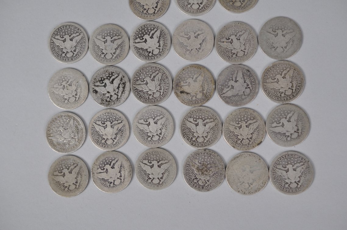 Assorted Silver Barber Quarters, photo 11 of 11