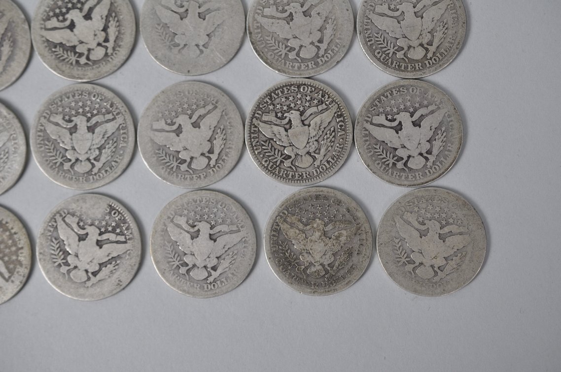 Assorted Silver Barber Quarters, photo 12 of 12