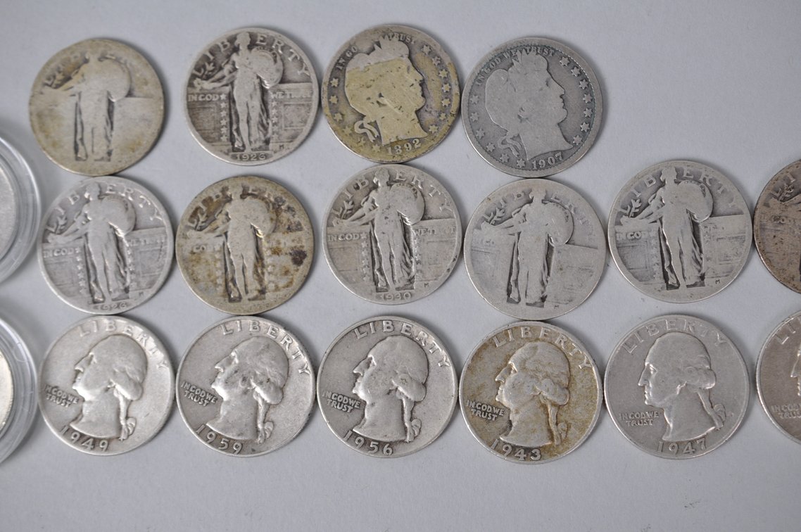 Assorted Silver Quarters, photo 3 of 13