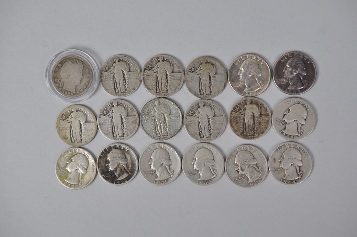 Assorted Silver Quarters