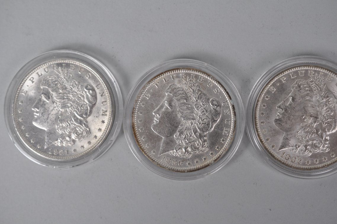Assorted Silver Morgan Dollars, photo 3 of 8