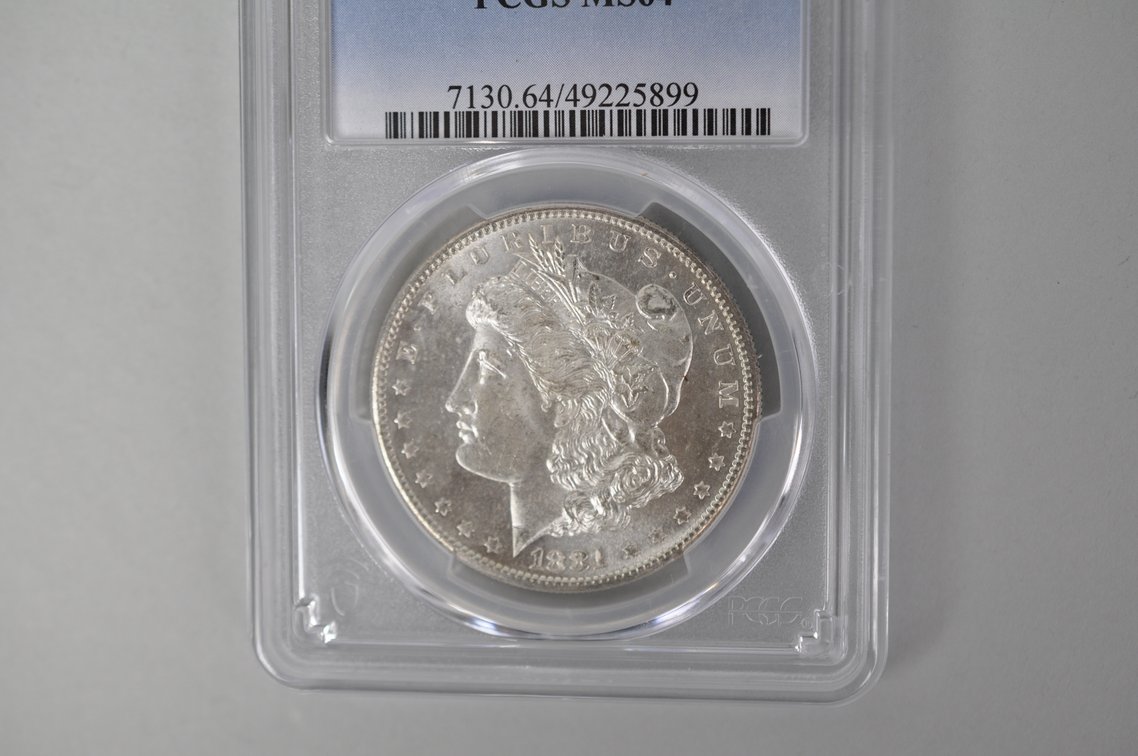 Graded and Slabbed Mint Condition Morgan Silver Dollars, photo 4 of 13