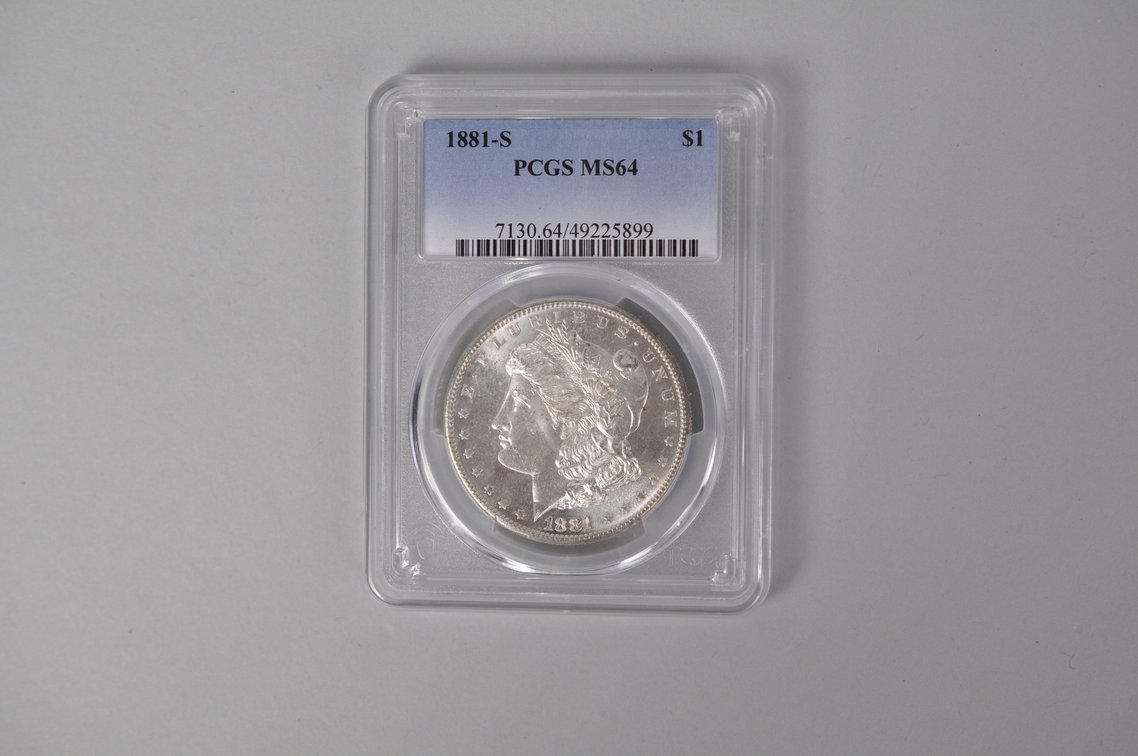 Graded and Slabbed Mint Condition Morgan Silver Dollars, photo 2 of 13