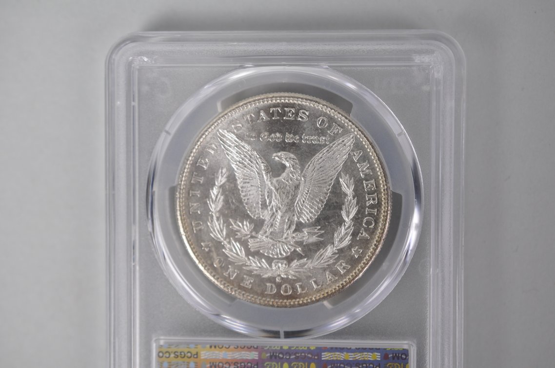Graded and Slabbed Mint Condition Morgan Silver Dollars, photo 7 of 13