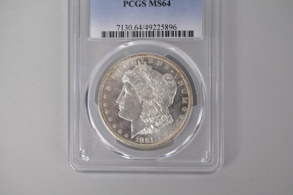 Graded and Slabbed Mint Condition Morgan Silver Dollars, photo 10 of 13