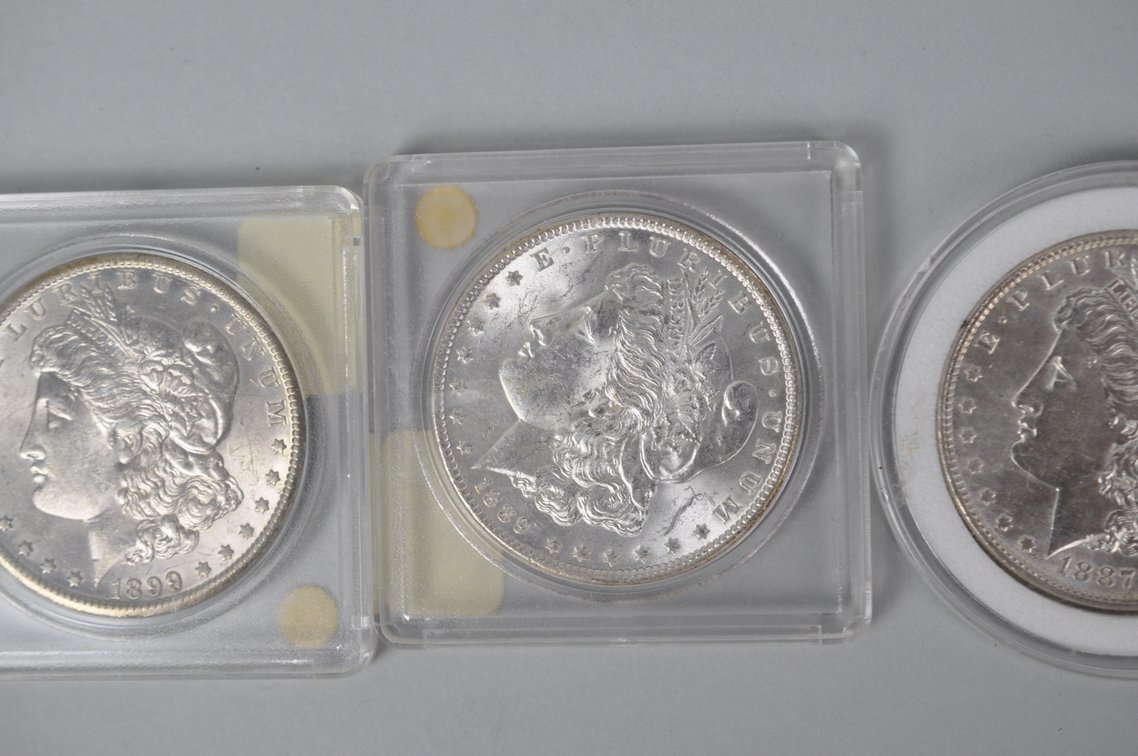 Assorted Silver Morgan Dollars, photo 4 of 9