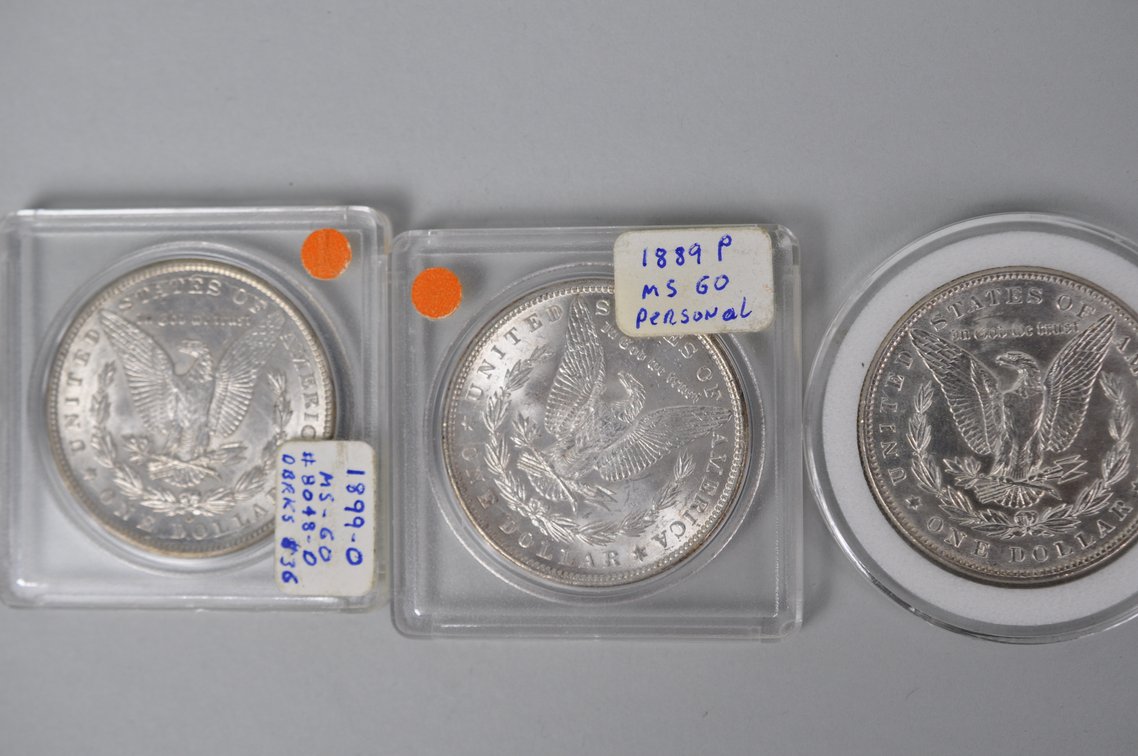 Assorted Silver Morgan Dollars, photo 8 of 9