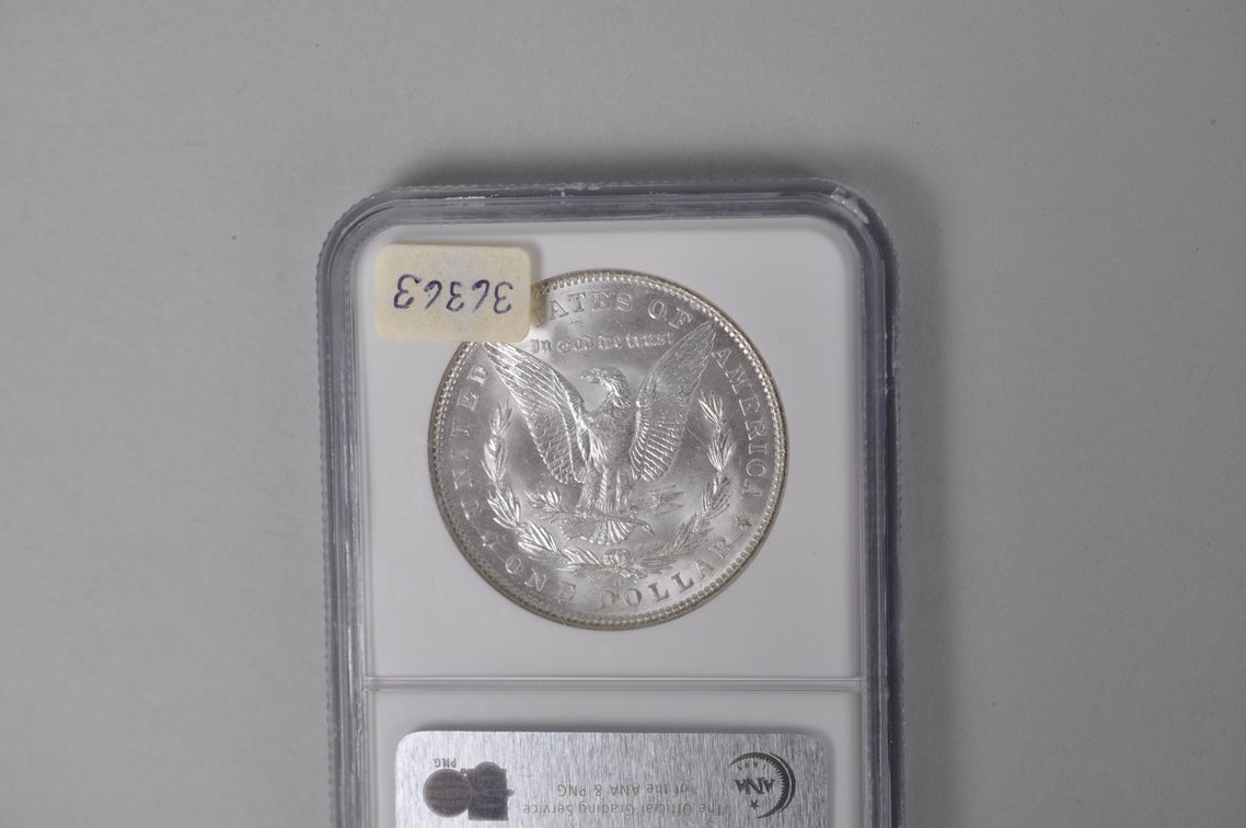 Graded and Slabbed Mint Condition 1904 Morgan Silver Dollar, photo 7 of 7