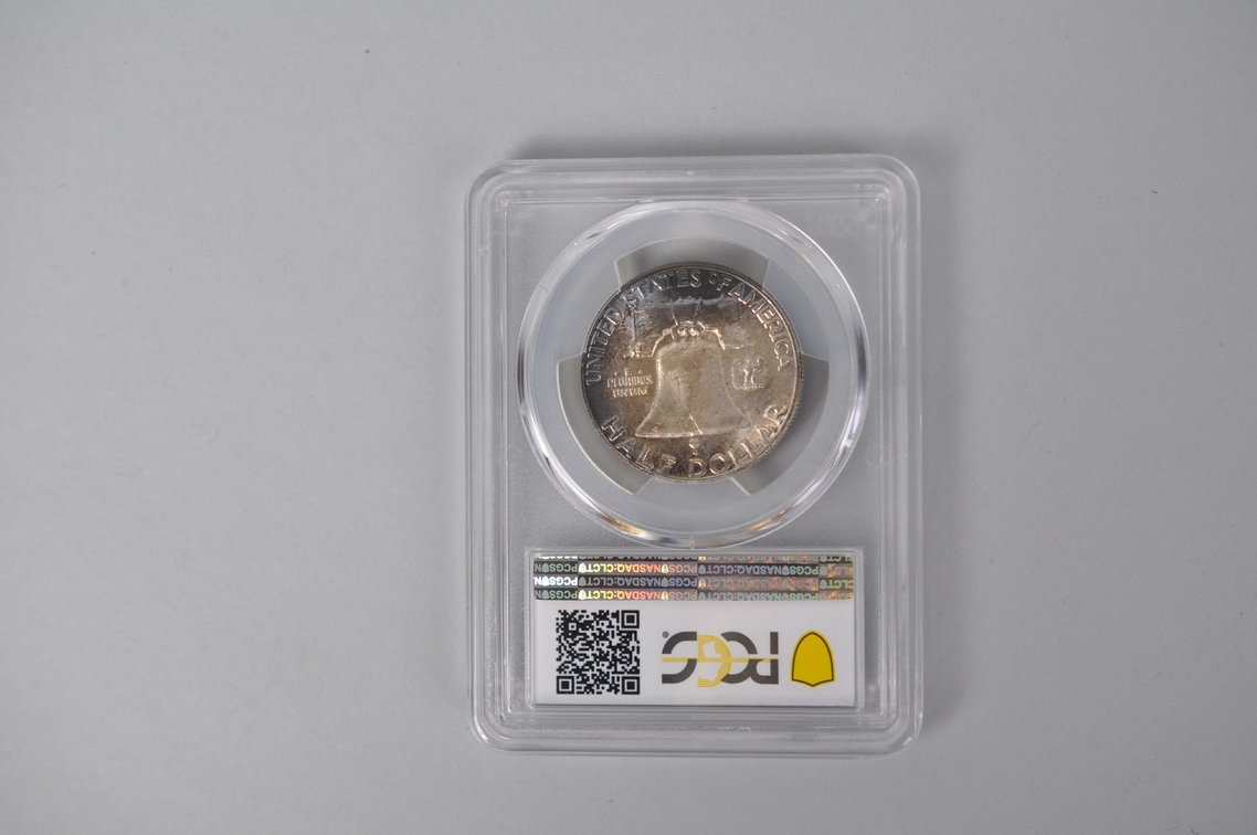 Graded Silver Franklin Half Dollar, photo 4 of 5