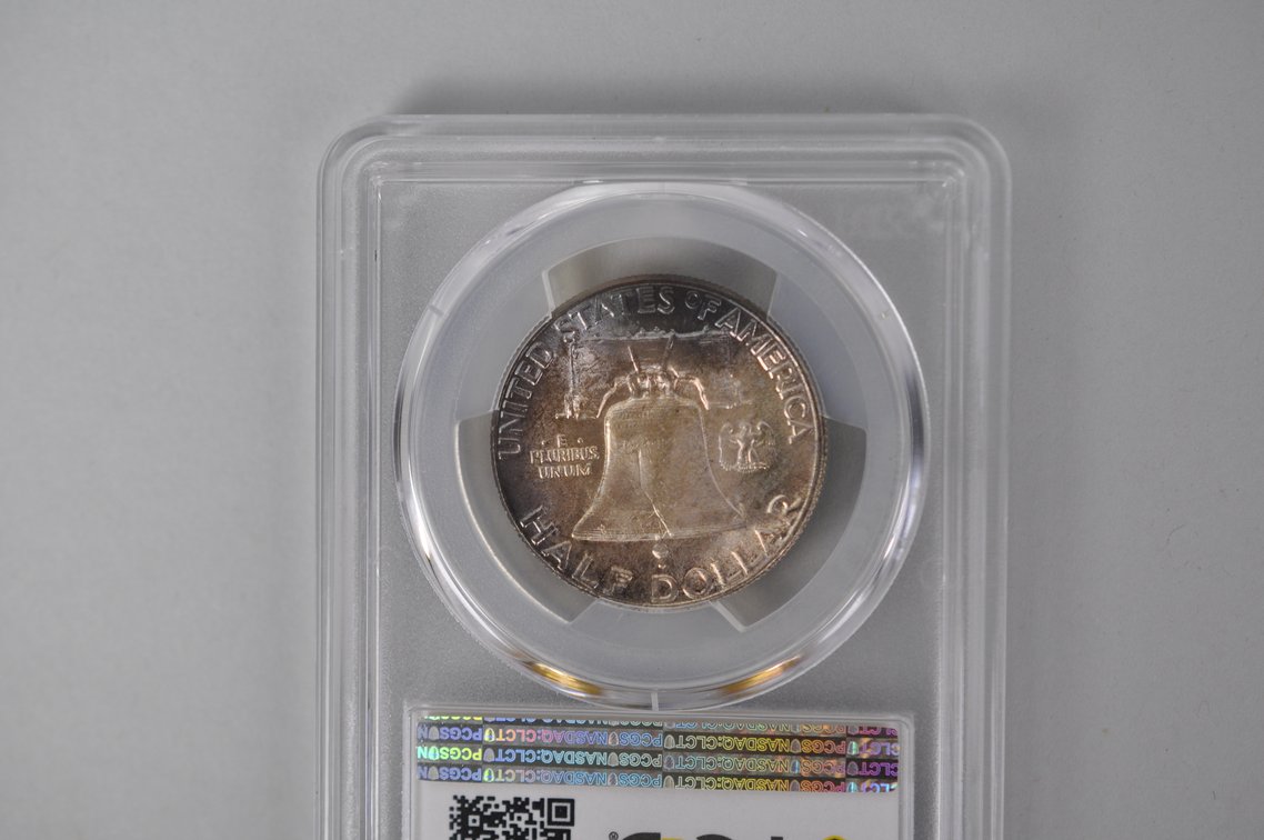 Graded Silver Franklin Half Dollar, photo 5 of 5