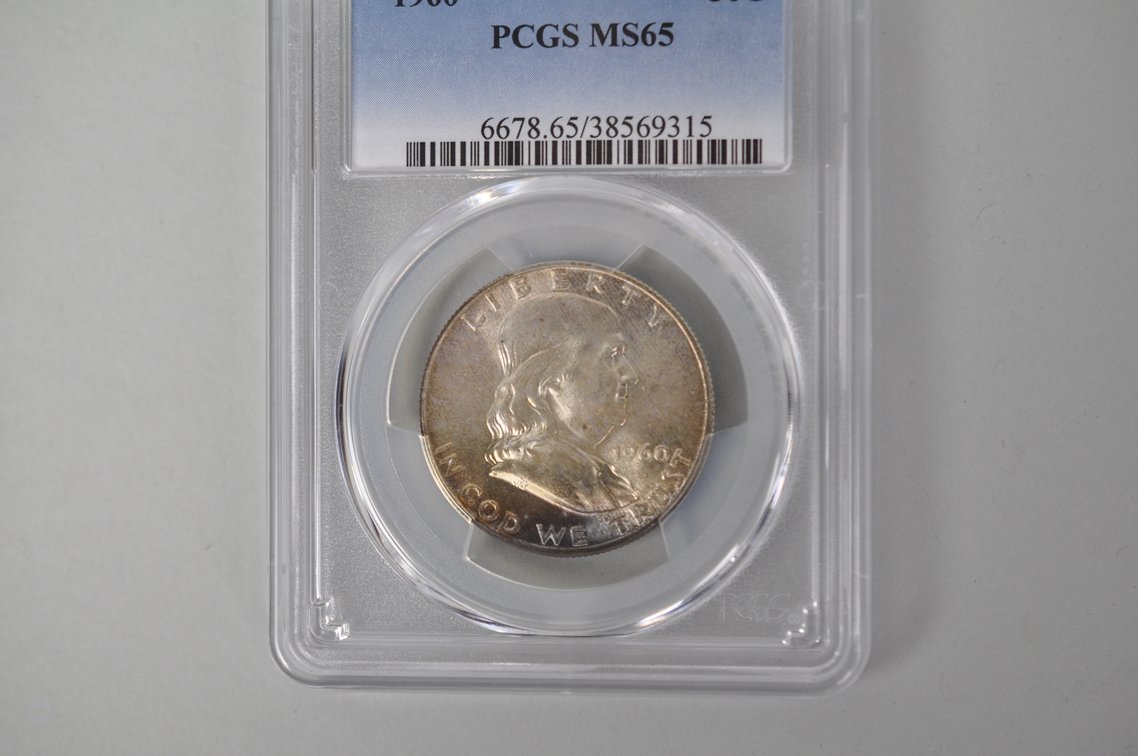 Graded Silver Franklin Half Dollar, photo 2 of 5