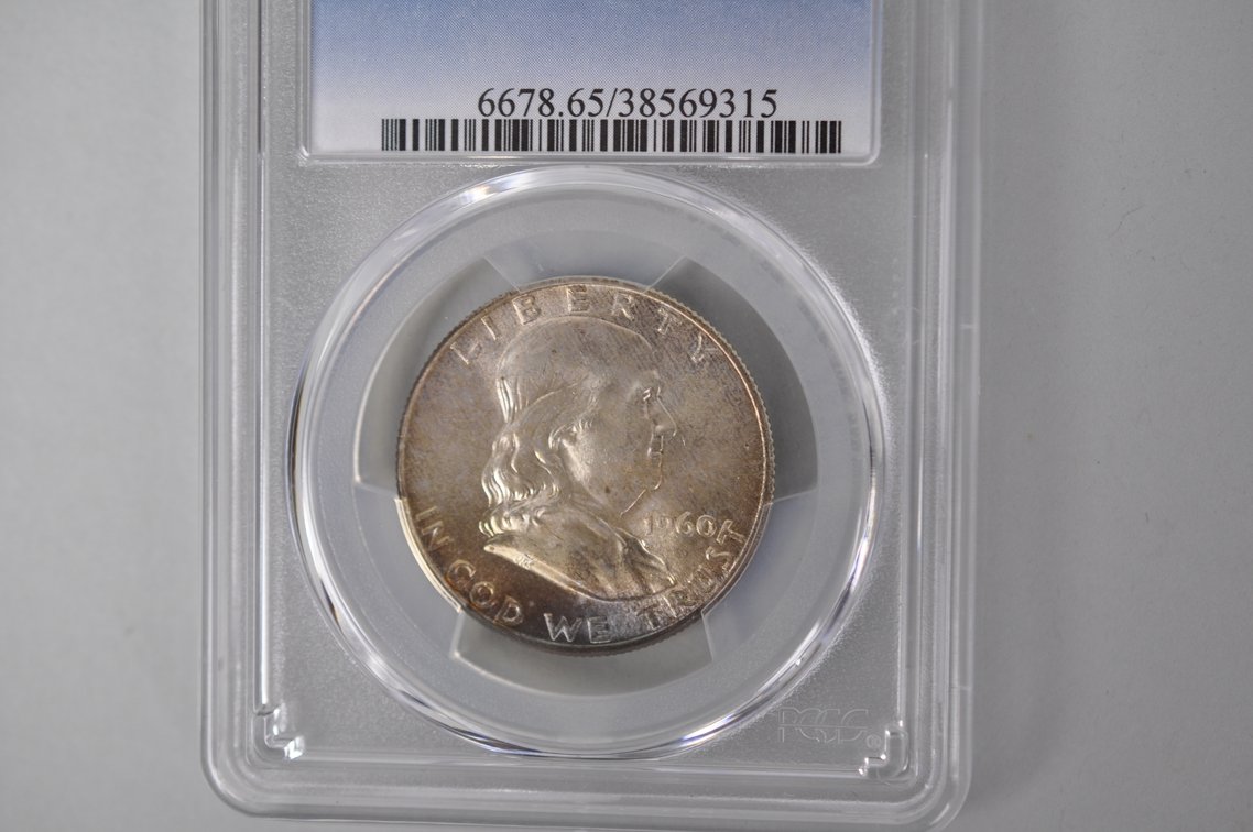 Graded Silver Franklin Half Dollar, photo 3 of 5