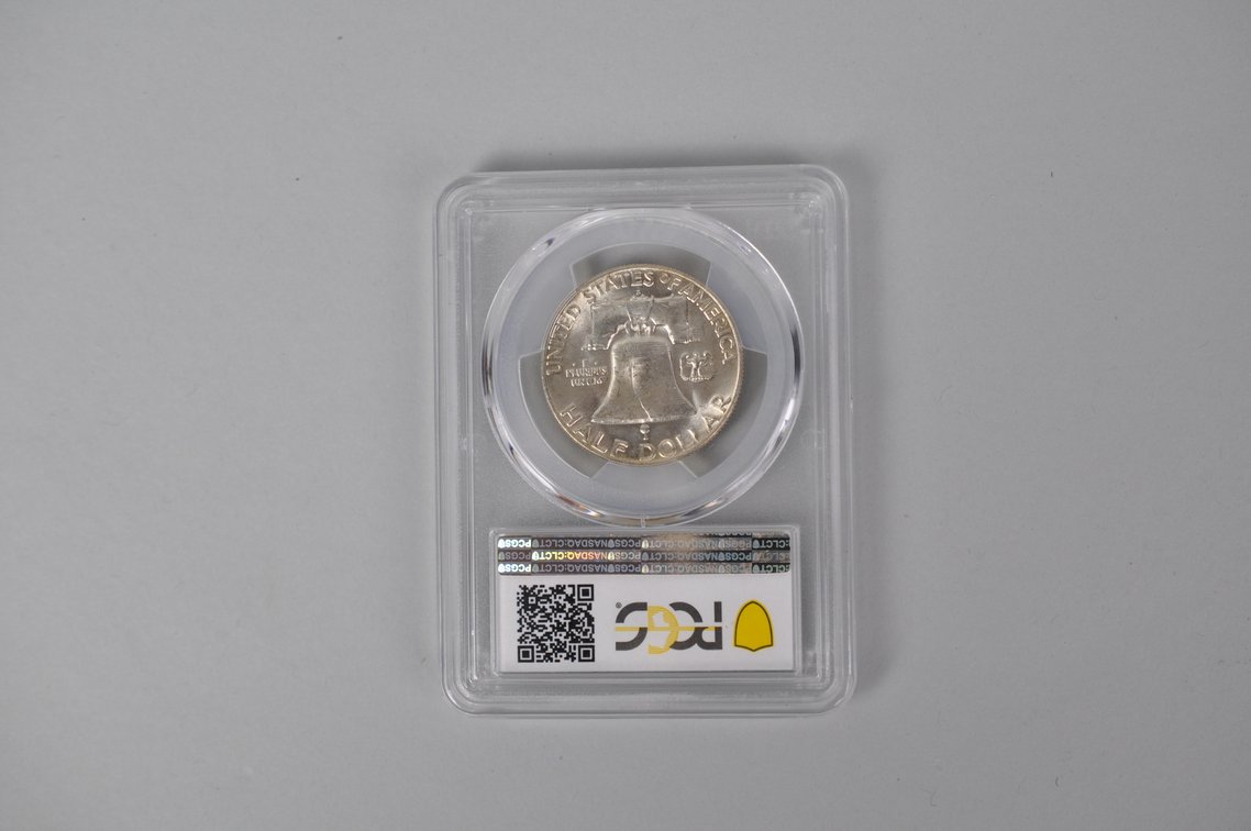 Graded Silver Franklin Half Dollar, photo 3 of 5