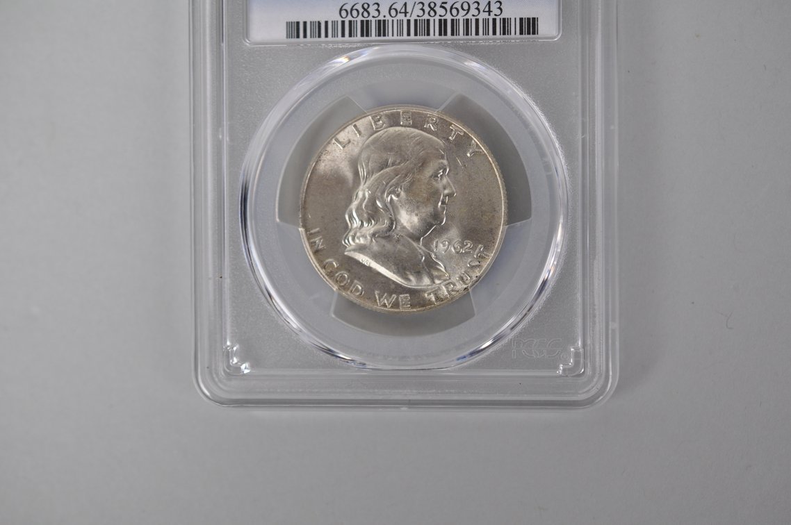 Graded Silver Franklin Half Dollar, photo 2 of 5