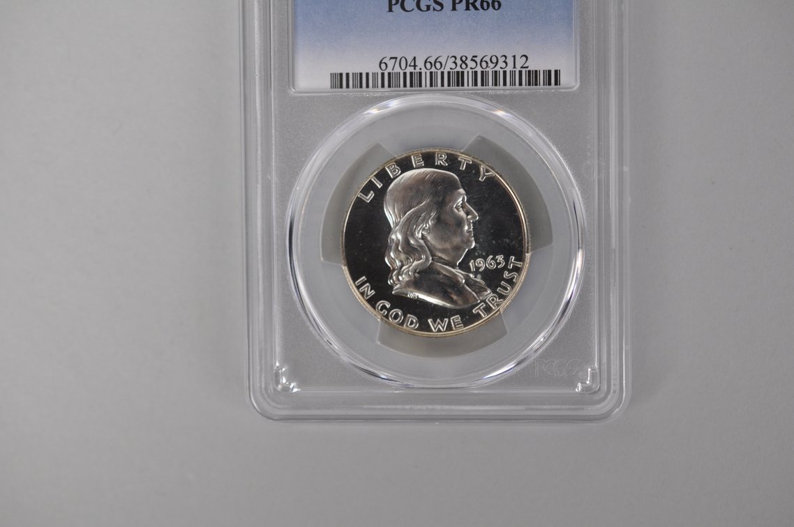 Graded Silver Franklin Half Dollar, photo 2 of 6
