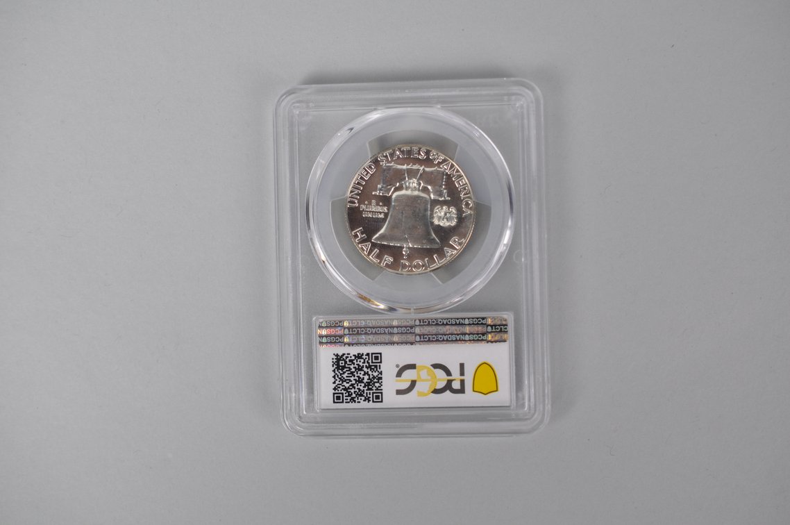 Graded Silver Franklin Half Dollar, photo 4 of 6