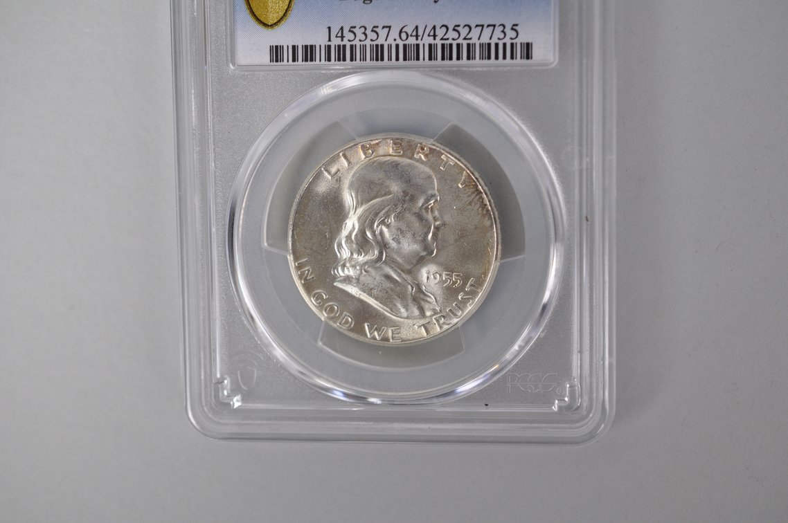 Graded Silver Franklin Half Dollar, photo 3 of 7