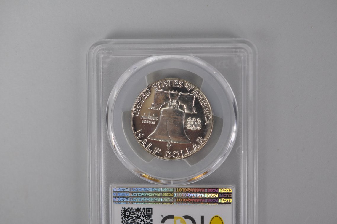 Graded Silver Franklin Half Dollar, photo 5 of 6