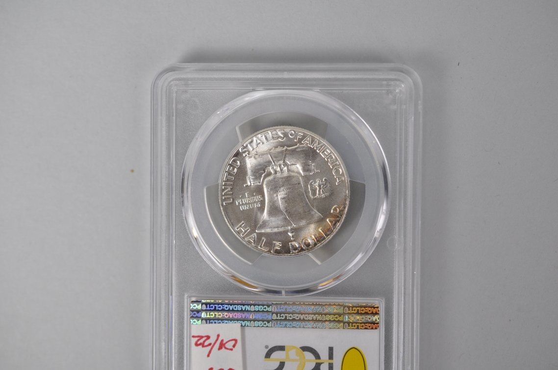 Graded Silver Franklin Half Dollar, photo 6 of 7