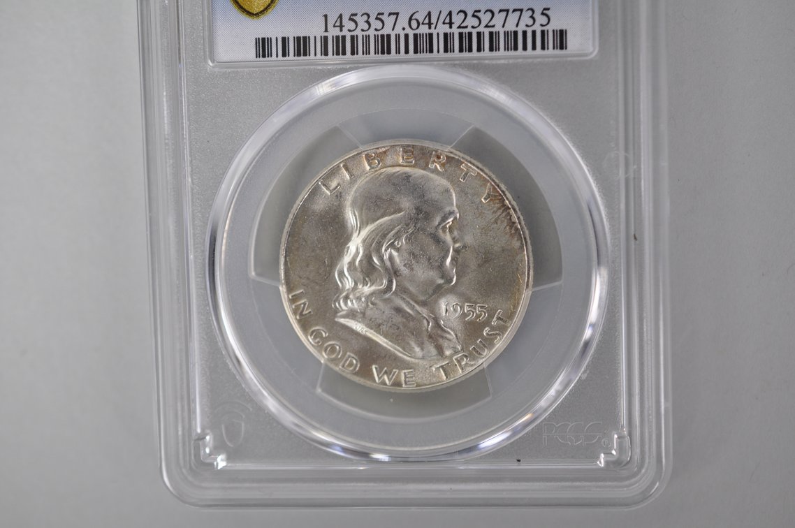 Graded Silver Franklin Half Dollar, photo 4 of 7