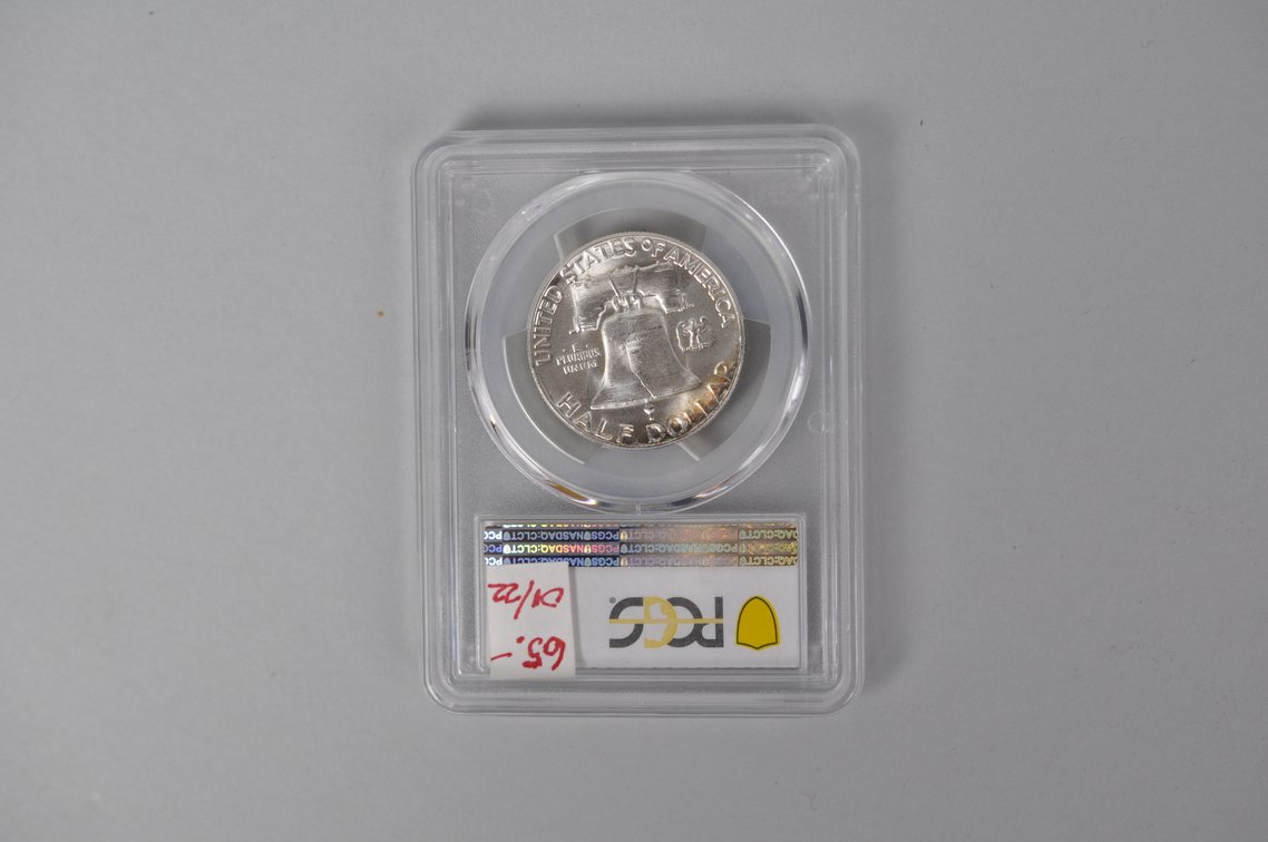 Graded Silver Franklin Half Dollar, photo 5 of 7