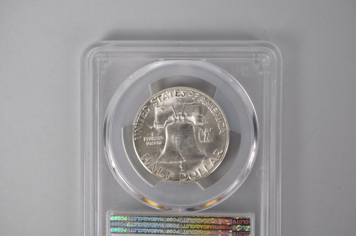 Graded Silver Franklin Half Dollar, photo 5 of 5