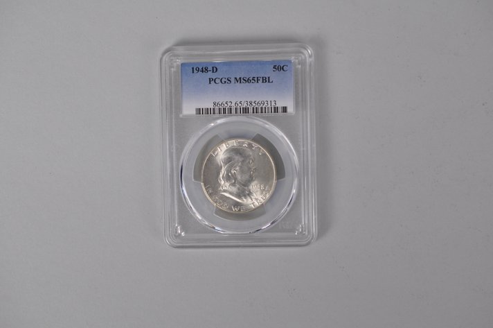 Graded Silver Franklin Half Dollar