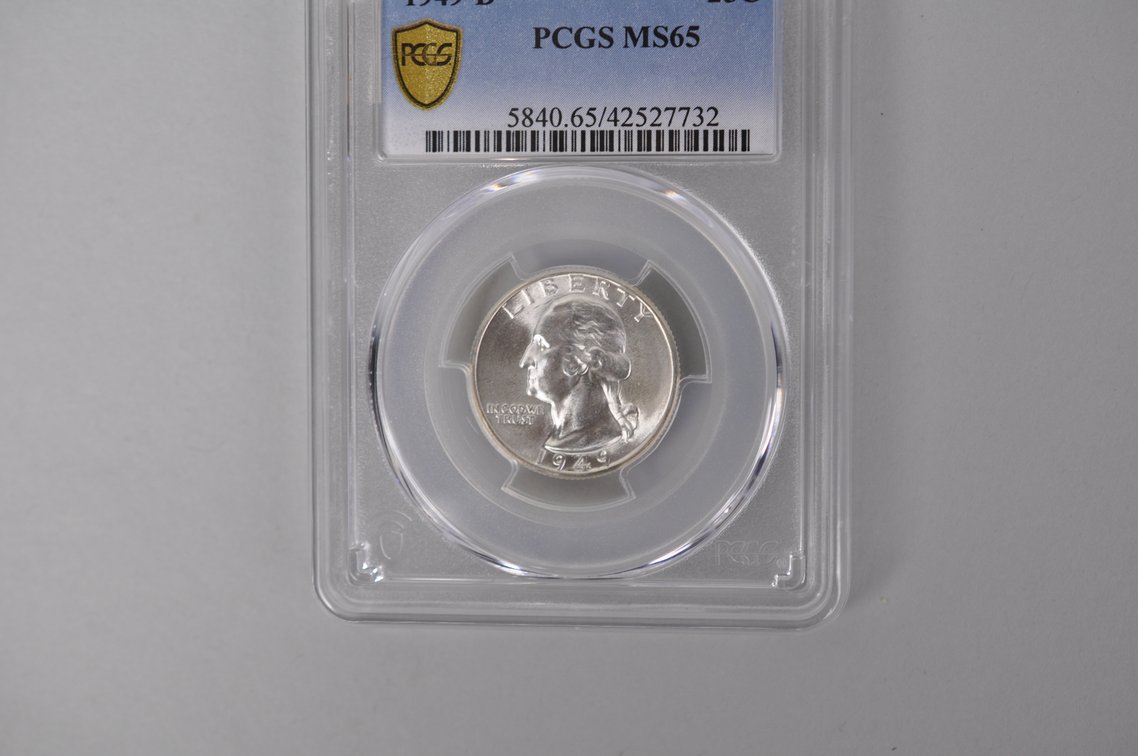 Graded Silver Washington Quarter, photo 2 of 7